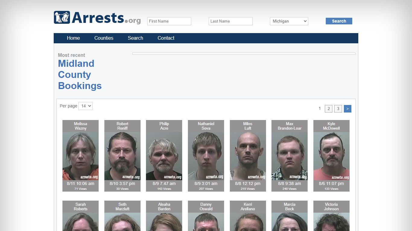 Midland County Arrests and Inmate Search